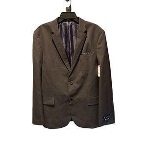 Ben Sherman Burge Bi-Stretch Suit Jacket Blazer in Charcoal 46R NWOT